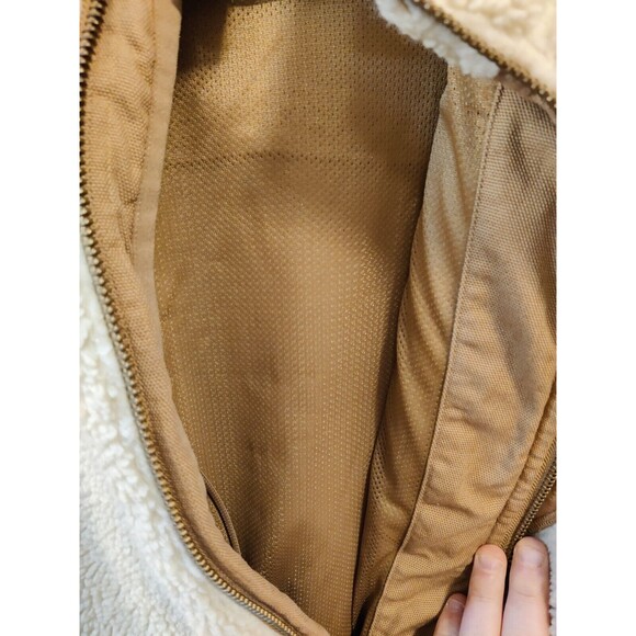 Men's Duluth Trading Company Faux Fur Sherpa Jacket Full Zip Size Medium - Picture 6 of 12